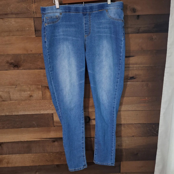BOSTON PROPER Pull on Skinny Jeans SZ 16 - Picture 1 of 6